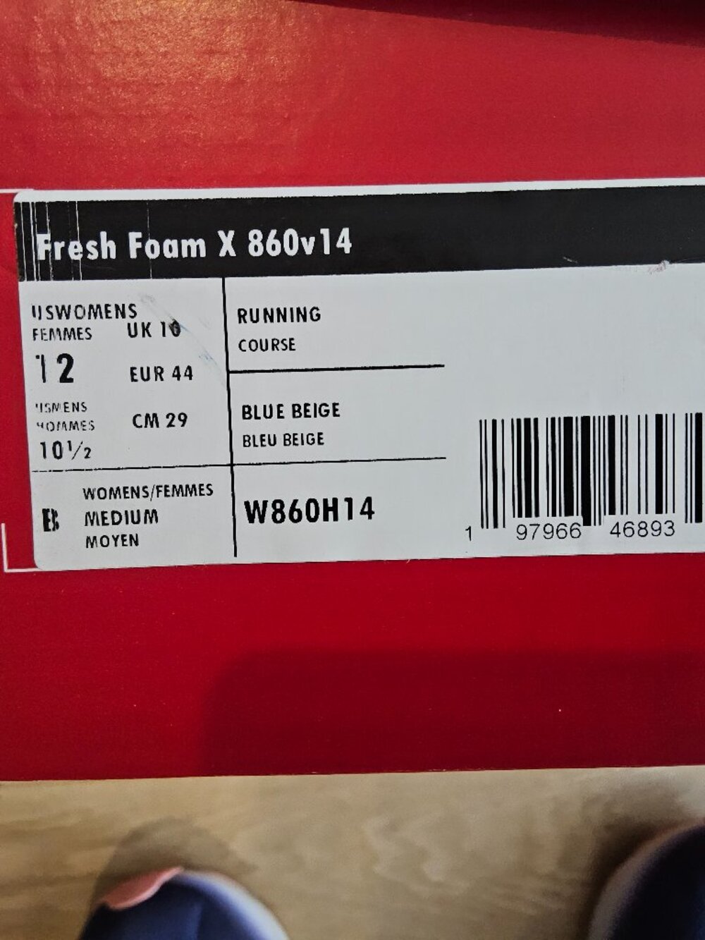 New Balance X860v14 new in box . women's size 12